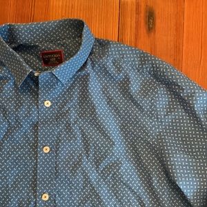 UNTUCKit casual long sleeve button down shirt | Large